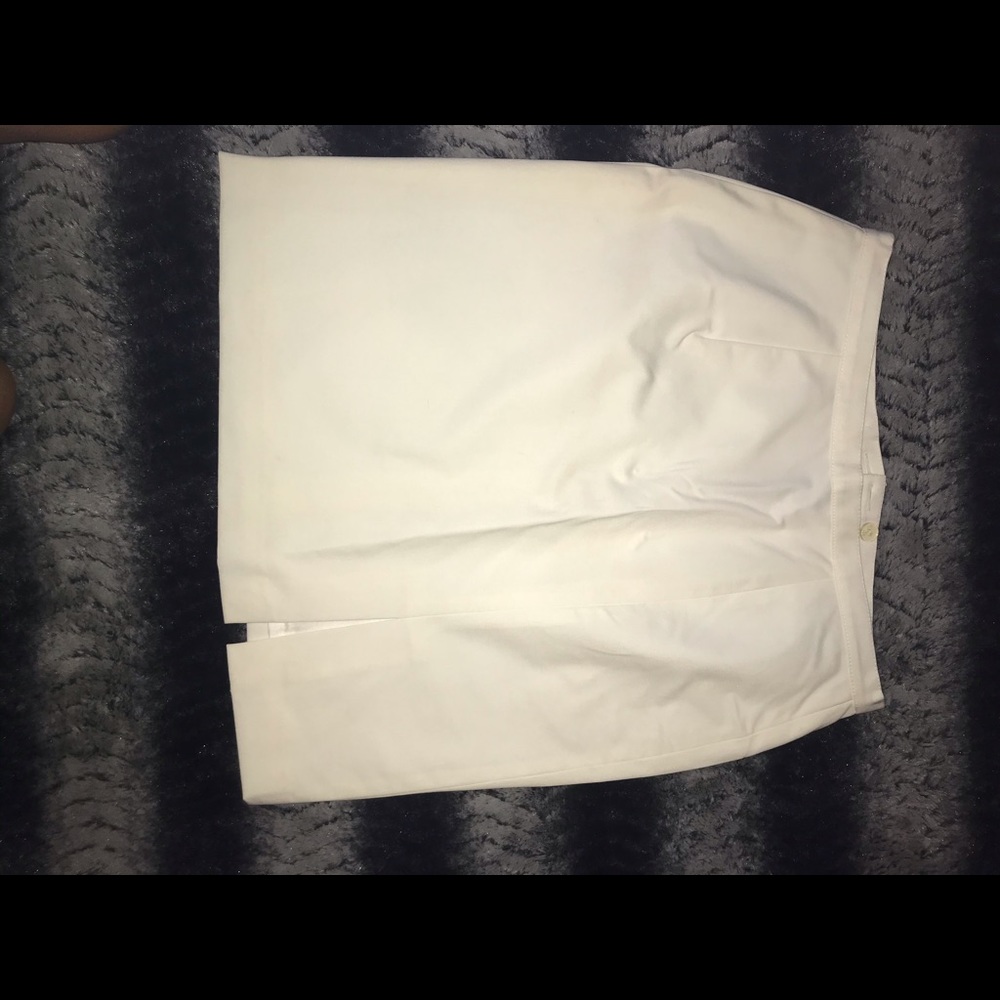 White pencil skirt